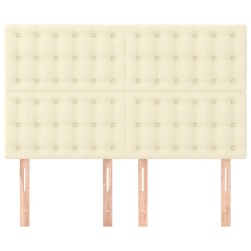 Testiere 4 pz Crema 72x5x78/88 cm in Similpelle