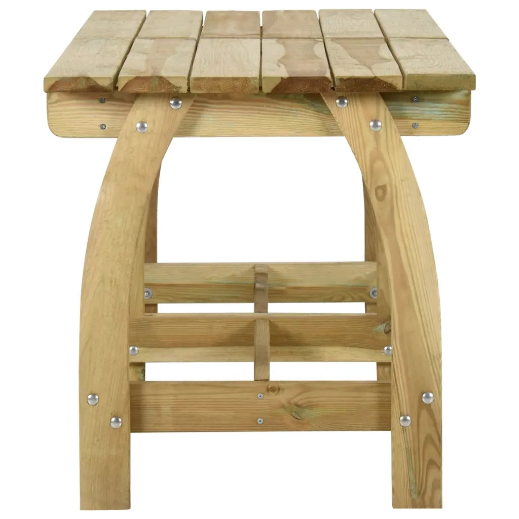Tavolo da Giardino 160x74x75 cm in Legno di Pino Impregnato 318404