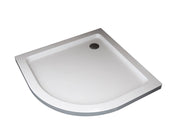 Piatto Doccia Ribassato Semicircolare In Abs H 5cm Con Piletta Inclusa 80x80