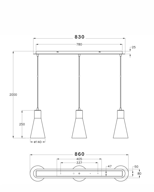 Dafne Lampada a Sospensione in Metallo e Vetro Soffiato Colore Ambra 3 Luci E27 40W - Design Elegante per Interni Contemporanei e Raffinati