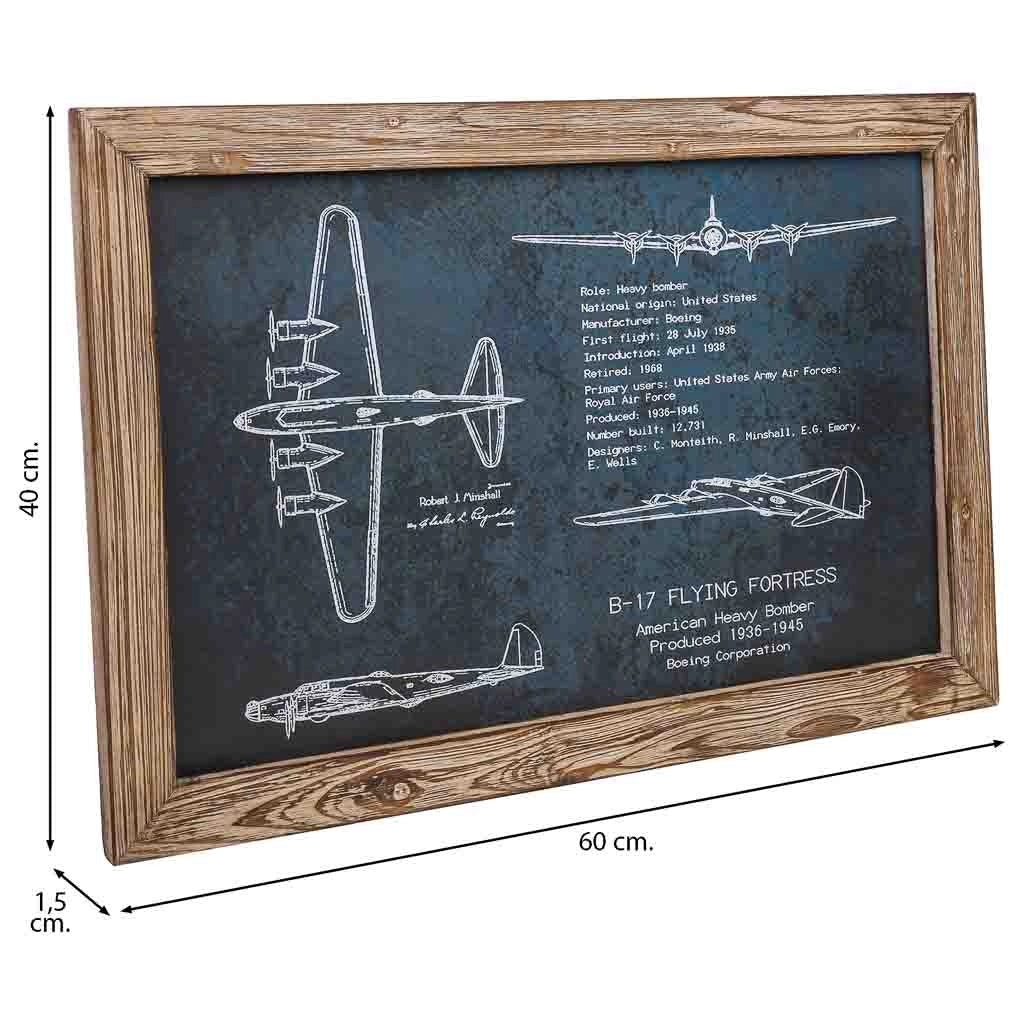 Quadro in tela stampata con cornice in legno, 40x60x1,5