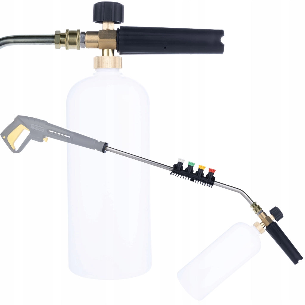 Lancia per Idropulitrice compatibile con Kärcher K2–K7 – Set 5 Ugelli + Schiumogeno 1L | Pressione 160 Bar