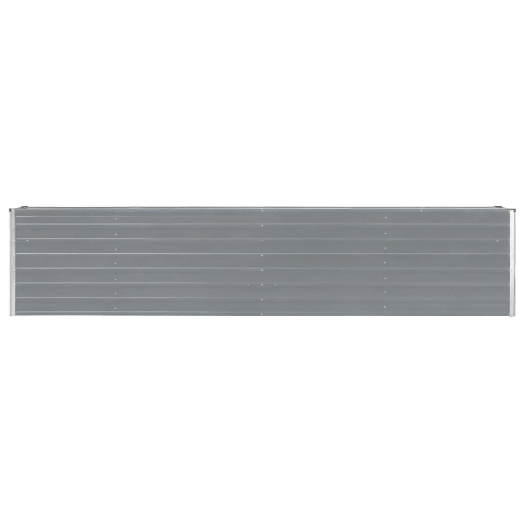 Fioriera rialzata per piante e fiori acciaio zincato 320 x 40 x 45 cm grigio 02_0001108