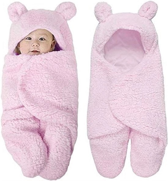 Zaino da Sogno per Bambini - Ragazze - Giocattoli per 0-6 Mesi - Adorabili Abiti Unisex per Neonati - Grande Debito di Cotone - Coperta Plush Avvolgibile - Rosa