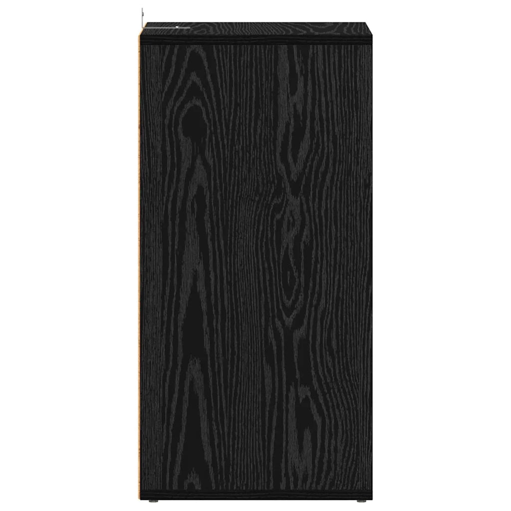 Mobile per scarpe 2 pz-Set di 2 Scarpiera Rovere Nero 32 x 35 x 70 cm