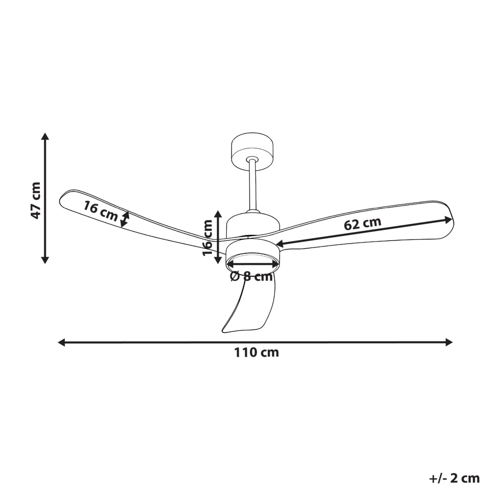 Ventilatore da soffitto con luce Materiale sintetico bianco Telecomando Moderno Soggiorno scandinavo