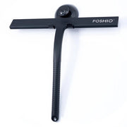 Douchewisserset in silicone con presa potente, con nucleo in acciaio inossidabile per la pulizia della doccia, della vasca, del vetro e della superficie in vetro (nero)