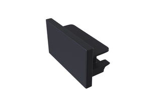 Chiusura di Fine Corsa per Sistemi Illuminazione a Binario Monofase Nero