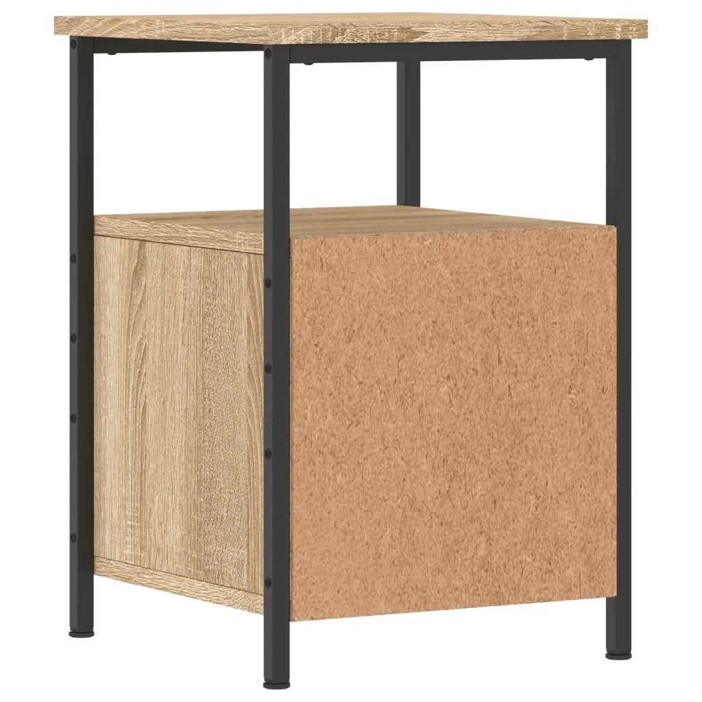 Comodini 2pz Rovere Sonoma 34x35,5x50 cm in Legno Multistrato 826016
