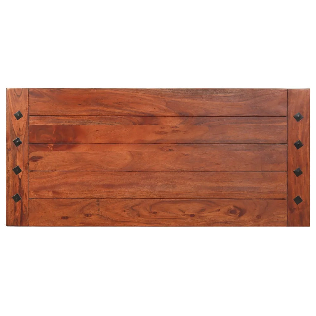 vidaXL Tavolino da Salotto 110x50x35 cm in Legno Massello di Acacia