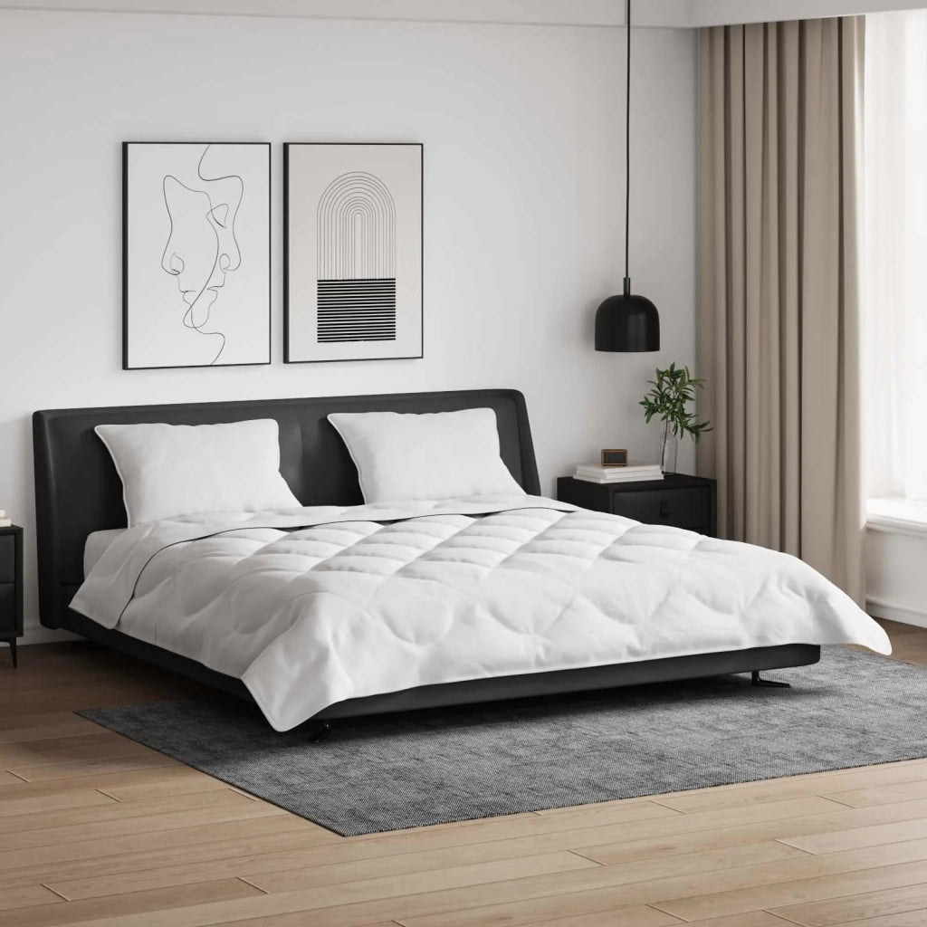 Piumone | Duvet Estivo con cuscino 3 pz Bianco Microfibra