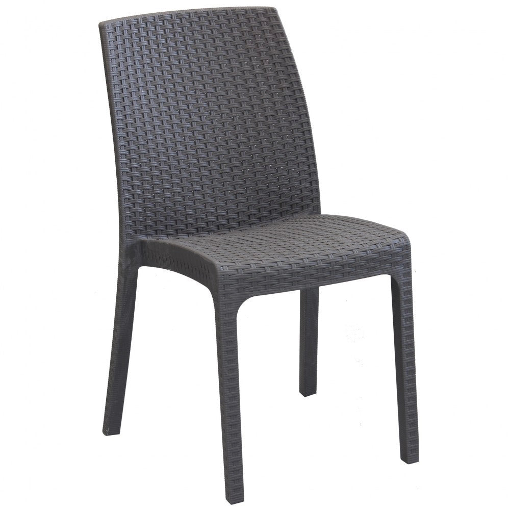 Sedia da Giardino Impilabile in Wicker cm 47x59x86 - VIRGINIA