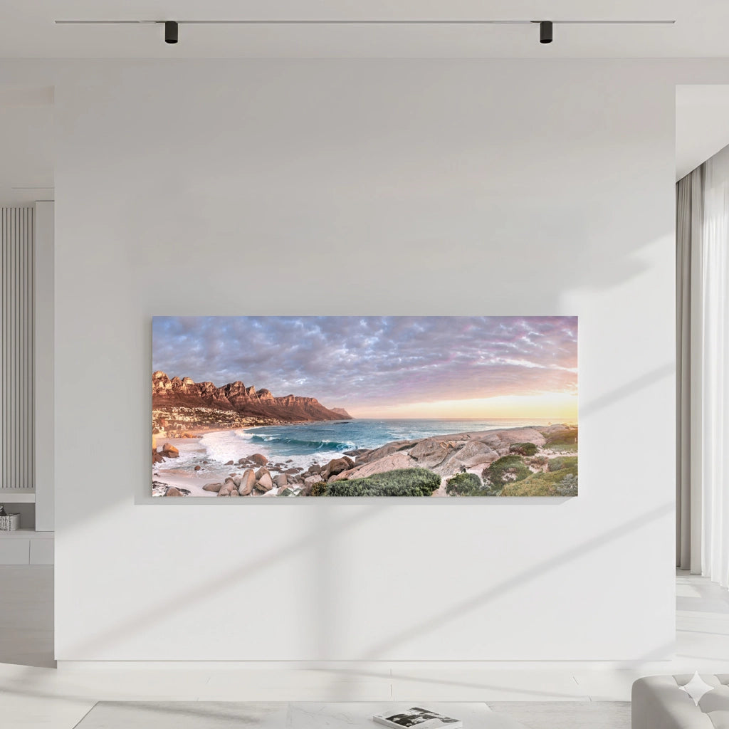 Quadro Moderno su Tela per Soggiorno e Camera da Letto 40x120 cm - Stampa Professionale su Telaio in Legno con Gancio Integrato - Dipinto Panoramico Decorativo da Parete. ASS1-DIS1