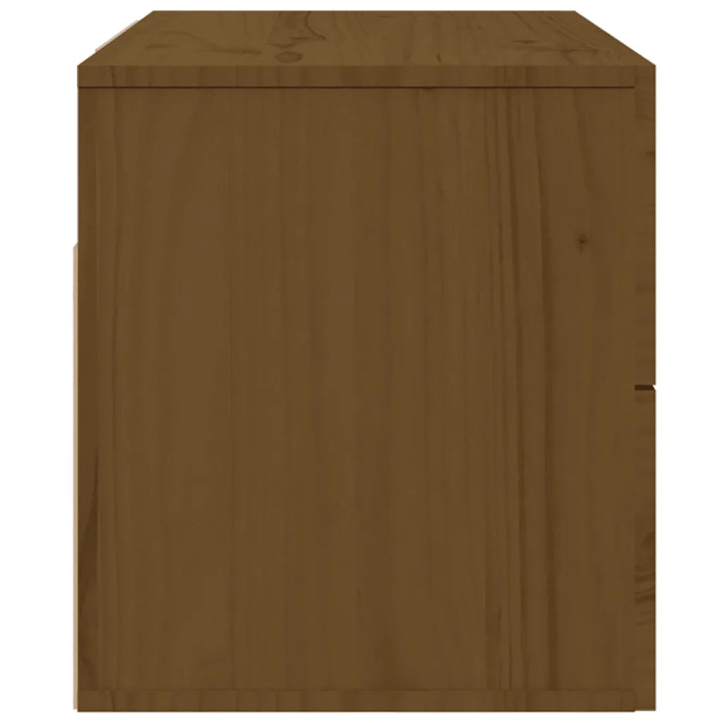 Comodini a Muro 2 pz-Set di 2 Tavolino da notte Marrone ambra 50x36x40 cm