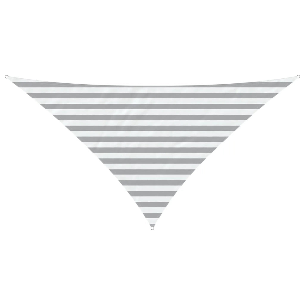 Vela Parasole | Telo Ombra | Vela da ombra solare Grigio chiaro e bianco 2,5 x 2,5 x 3,5 m
