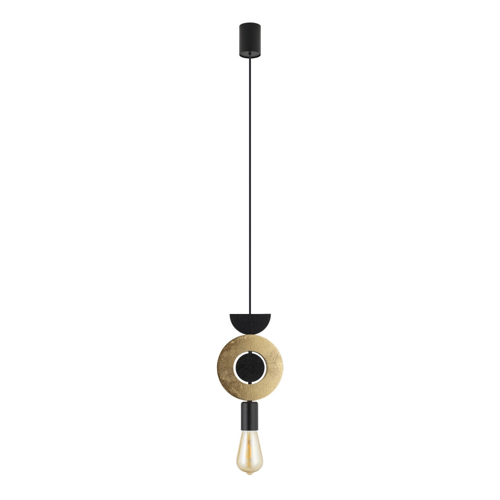 Lampada sospensione Drops Wood oro E27 25W Nowodvorski