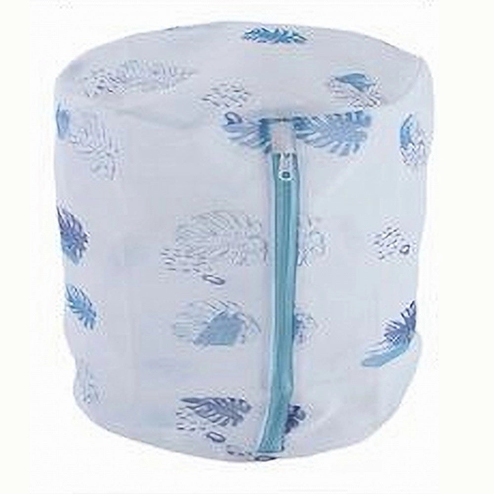 Trade Shop - Sacchetto Bucato Lavaggio Rete Con Cerniera Biancheria 40x50cm A Fantasia 87437 -