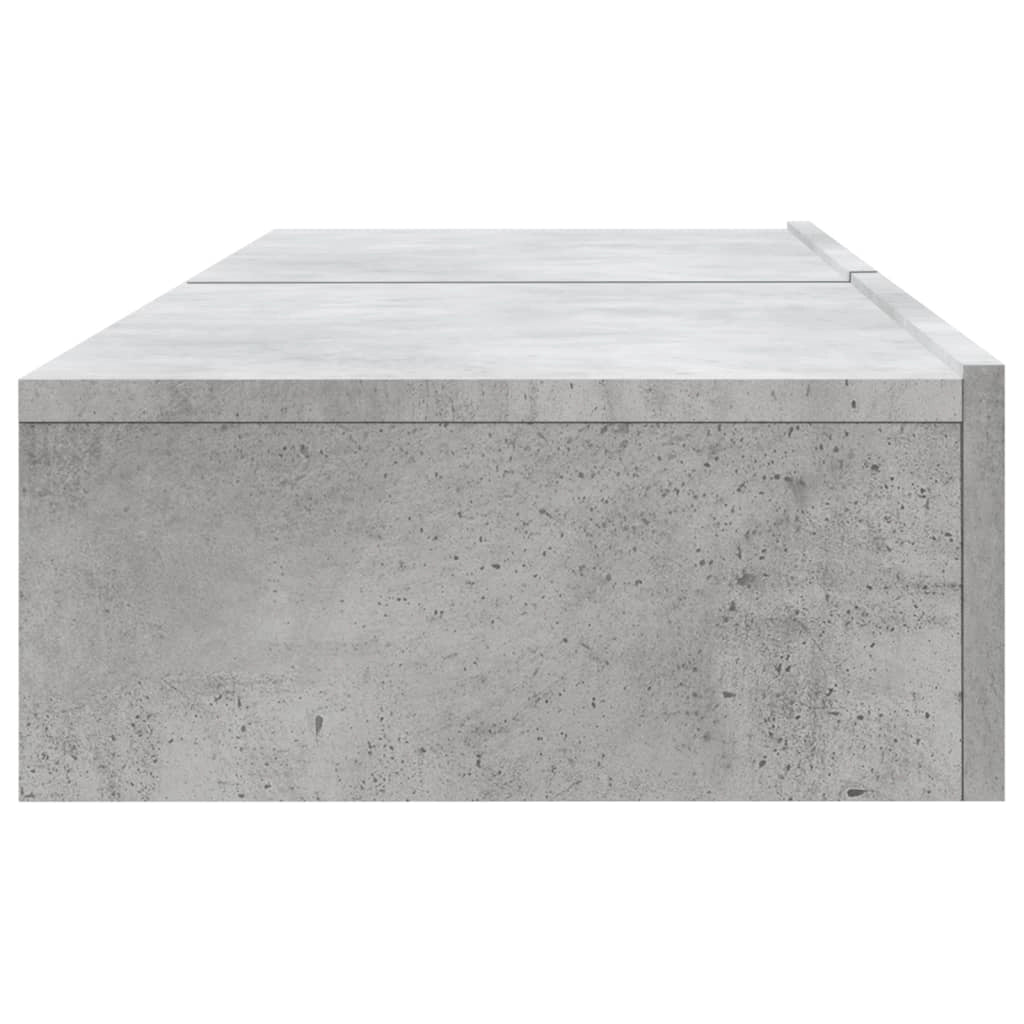 Mobile TV multimediale mensola TV credenza mobile TV per sala da pranzo soggiorno camera da letto con luci LED 2 pezzi 60 x 35 x 15,5 cm grigio 02_0028845