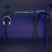 Scrivania da Gaming con Gambe a Y Nera 110x60x75 cm 325406