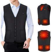 Trade Shop - Gilet Giubotto Riscaldante Usb Riscaldato Giacca Termica Unisex Riscaldamento -    Xxl