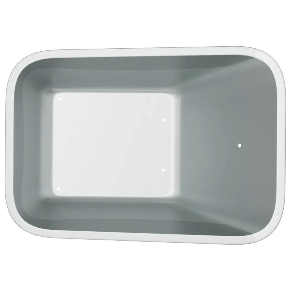 Sostituzione Vassoio Carriola Argento 88 x 60 x 32 cm Acciaio