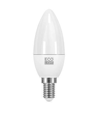 Bisonte Lampadina Led Candela E14 8W=60W 806lm 6400k