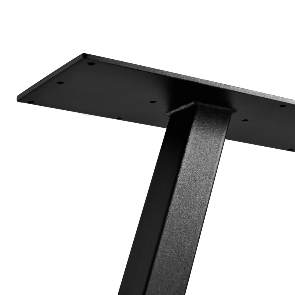 Set di 2 gambe per tavolo in metallo 72 cm nero 03_0003647