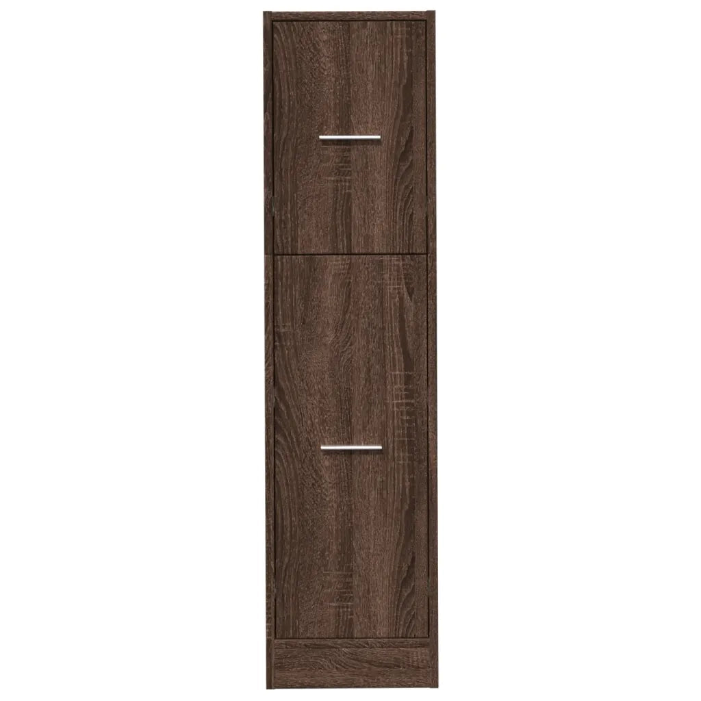 vidaXL Armadietto da Farmacia Rovere Marrone 30x41x118 cm Truciolato