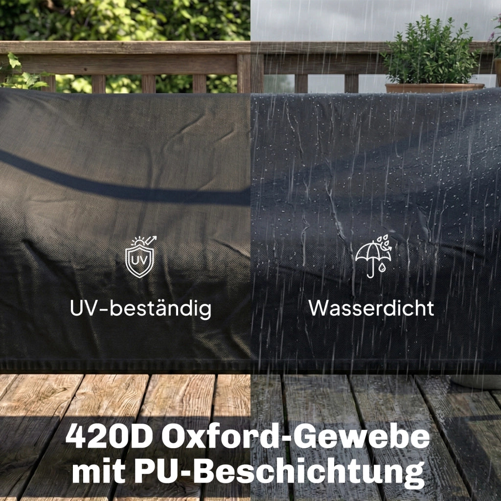 Copertura per Altalena da Giardino 2 Posti ¨C zephmum ¨C Grigio 420D Oxford