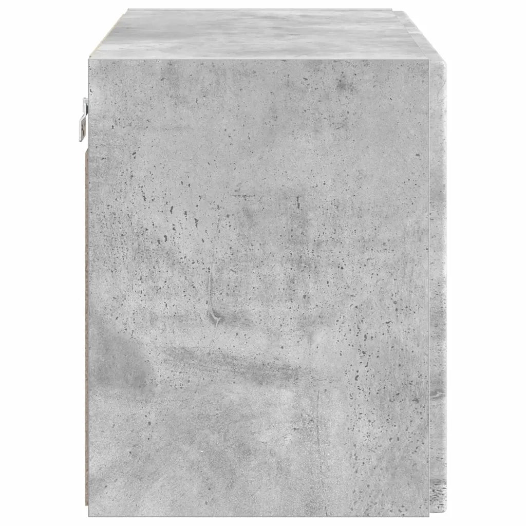 Mobile TV da parete Grigio cemento 59,5 x 31 x 40 cm