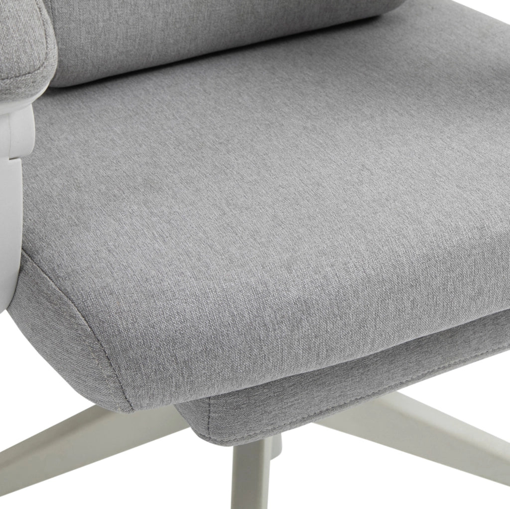 Sedia da ufficio ergonomica reclinabile grigia