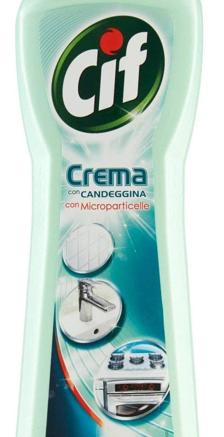 SET 16 CIF CREMA ATTIVA CON MICROPARTICELLE E CANDEGGINA IN FORMATO DA 500 ML
