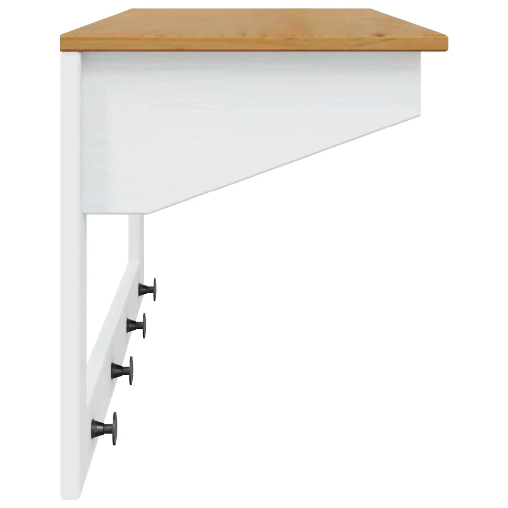 Appendiabiti HILL Bianco e marrone miele 90 x 35 x 41,5 cm CFW6557978