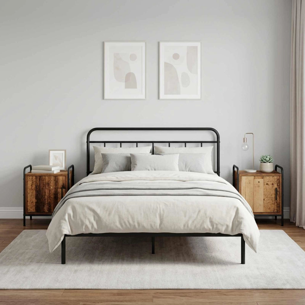 Armadio da Notte 2 pz Legno antico 40 x 30 x 50 cm 8013527