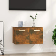 Mobile a Parete Rovere Fumo 60x36,5x35 cm in Legno Multistrato 817597