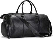 Borsa da Viaggio Grande Capacità Impermeabile Uomo Unisex Vintage, Nero