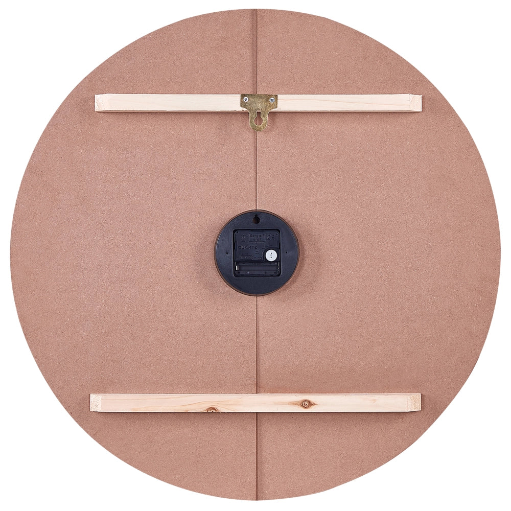 Orologio da parete con cornice ovale in legno chiaro 60 cm accessorio di casa soggiorno camera da letto