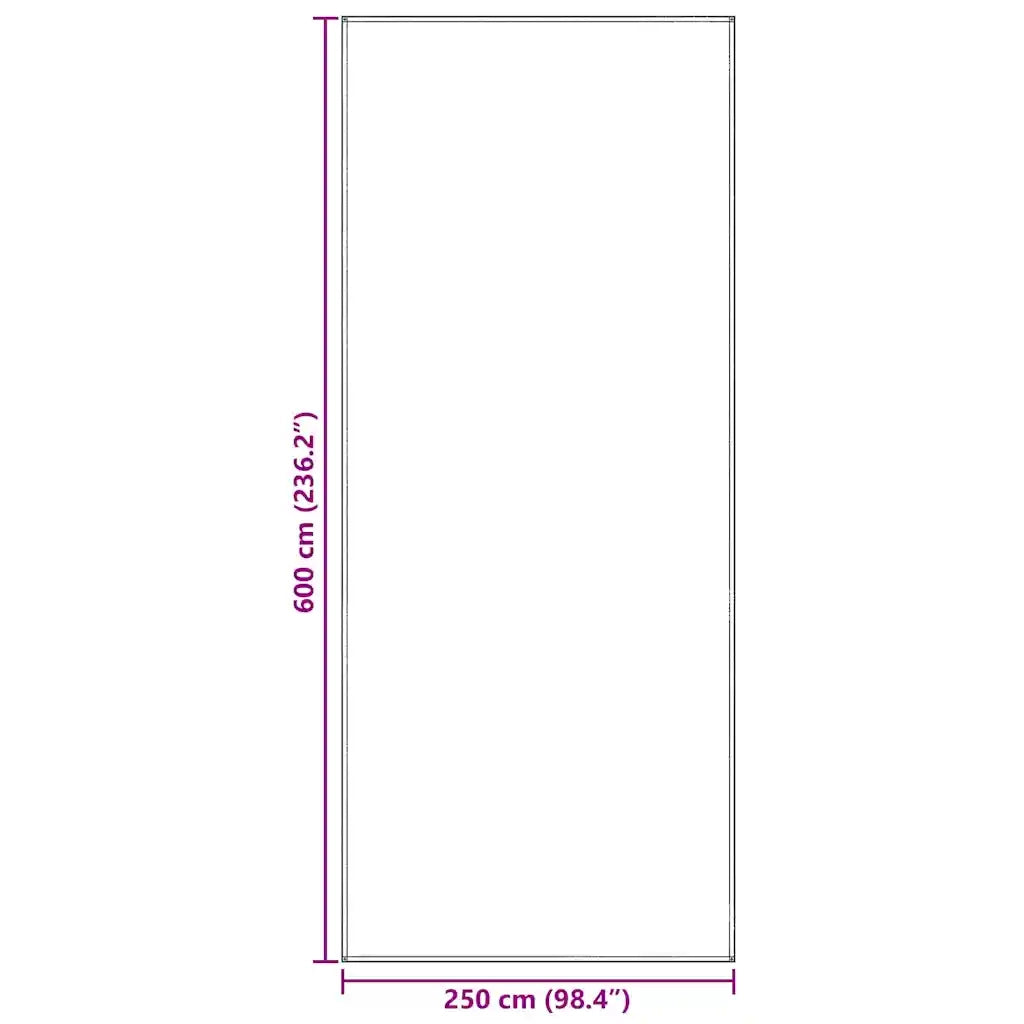 Tappeto da Tenda Blu e Grigio 600 x 250 cm Polietilene 42000176