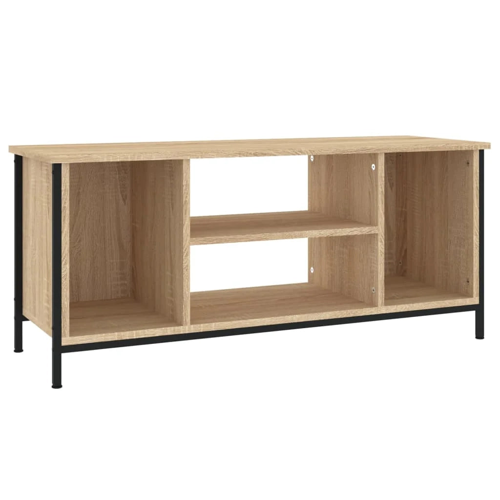 Mobile TV multimediale mensola TV credenza TV sala da pranzo soggiorno camera da letto rovere Sonoma 102 x 35 x 45 cm legno ingegnerizzato marrone 02_0027438
