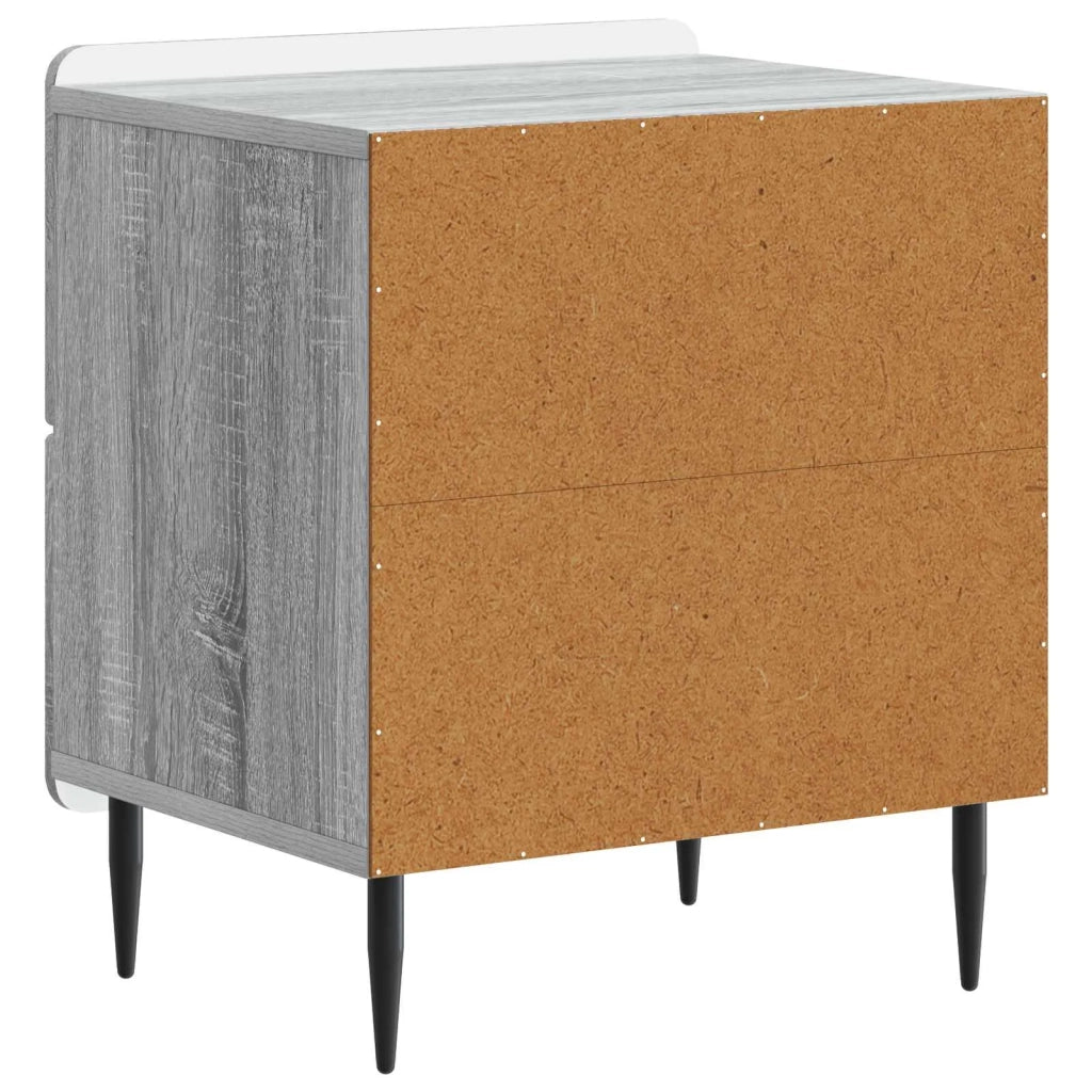 Armadio da Notte 2 pcs Grigio Sonoma 43 x 34,5 x 49,5 cm 894308