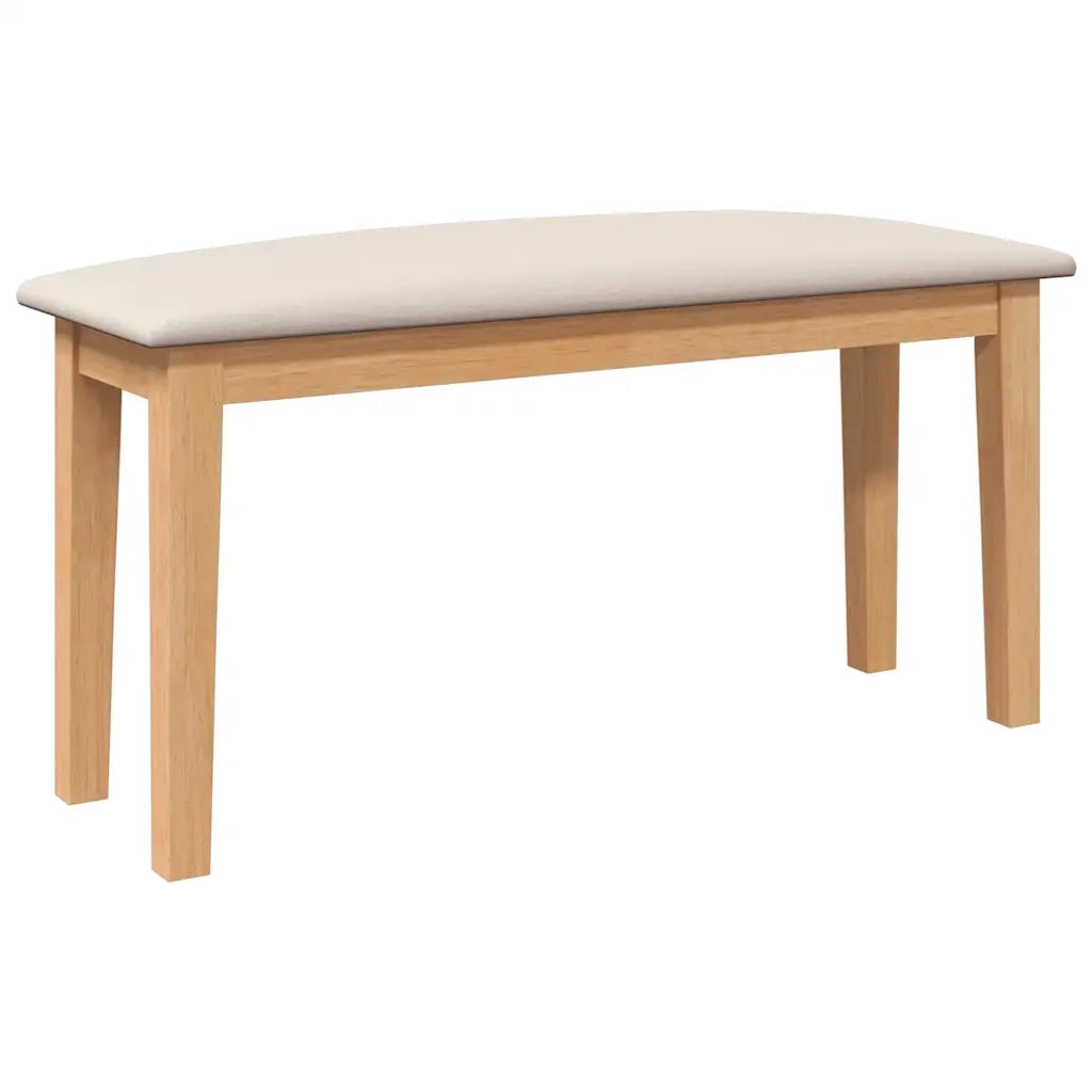 vidaXL Panca 90 cm in Legno Massello di Hevea