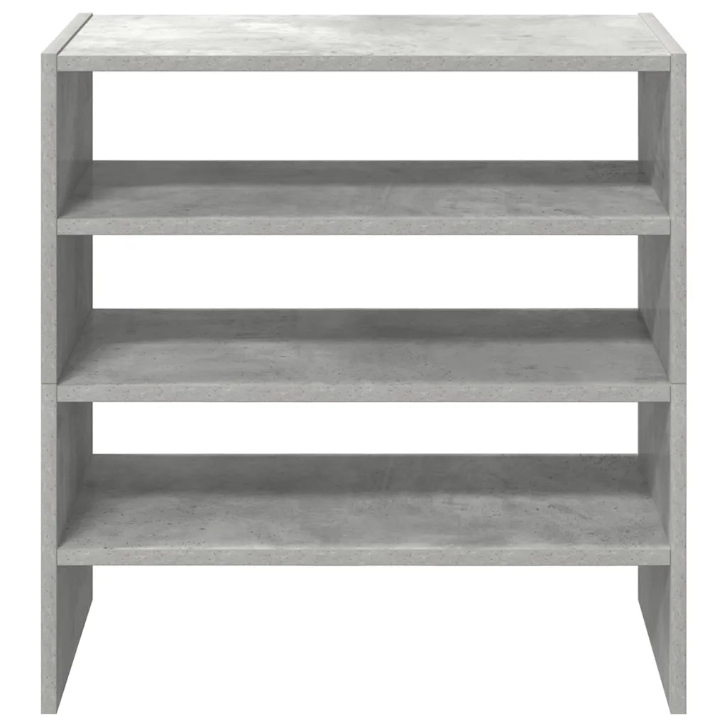 Scarpiere 2 pz Impilabili Grigio Cemento 60x30x30,5 cm 858864