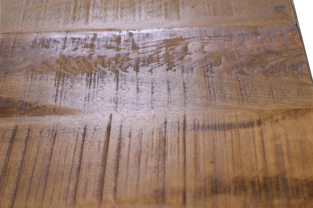 Tavolo in massello di acacia naturale e metallo 8 posti