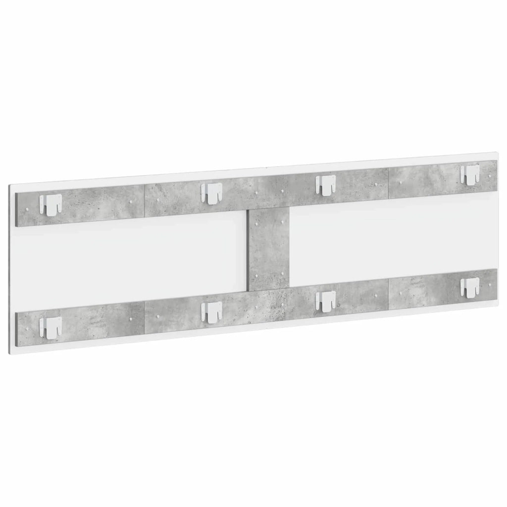 Testiera da Muro UTRECHT Grigio Cemento Legno ingegnerizzato 897818