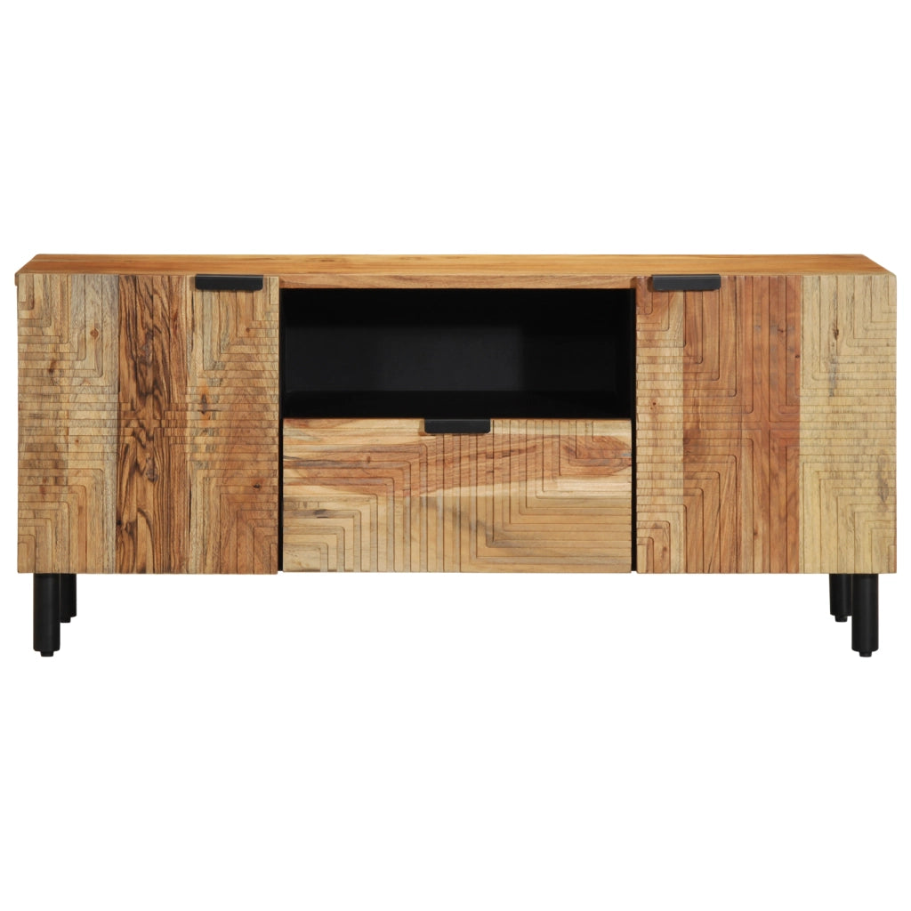 Mobile TV  105x33,5x46 cm in legno massello di acacia