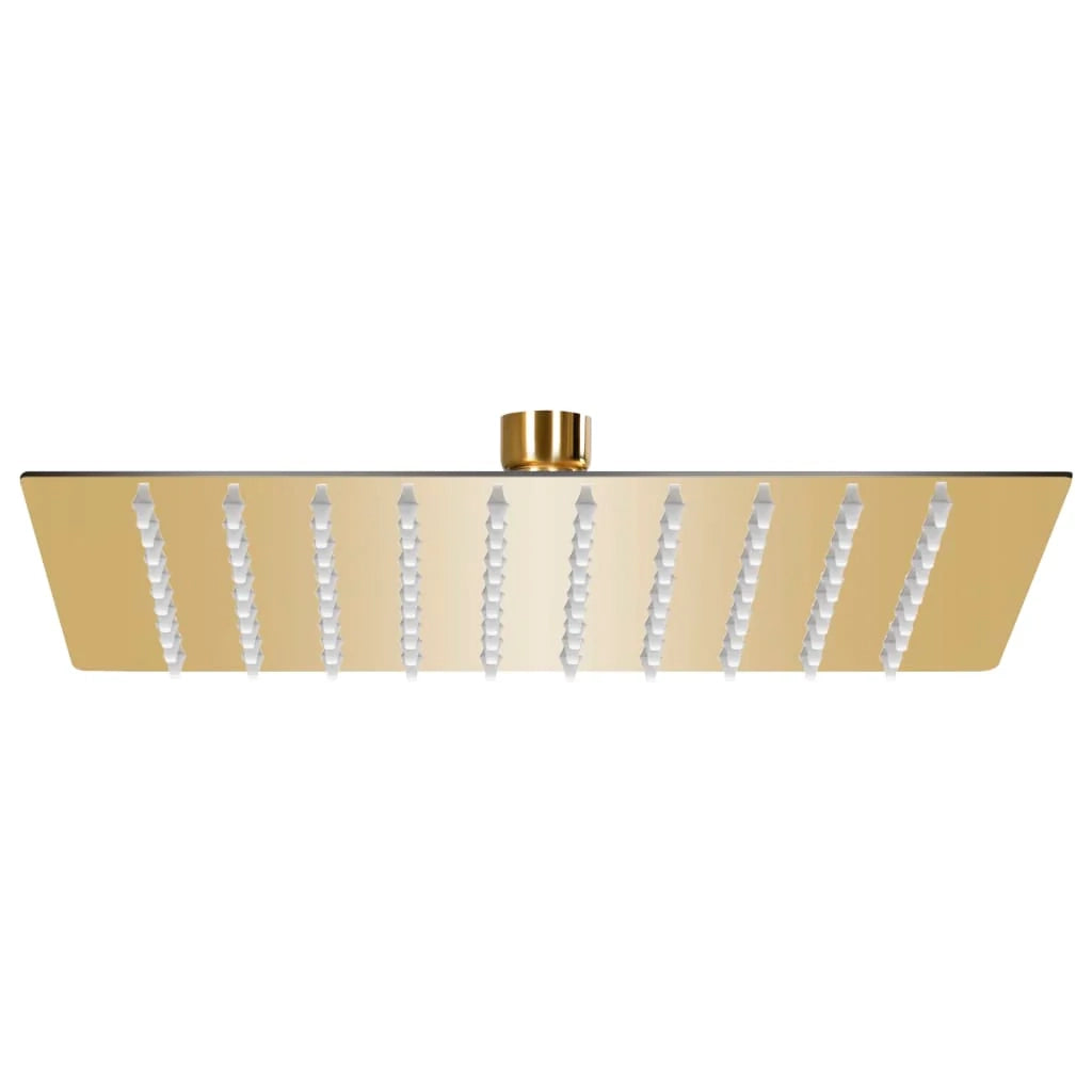 Soffione doccia a pioggia acciaio inox 20x20 cm quadrato oro 02_0002090