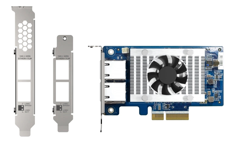 Qnap qxg-10g2t-x710 scheda di rete e adattatore interno ethernet 1000 mbit/s
