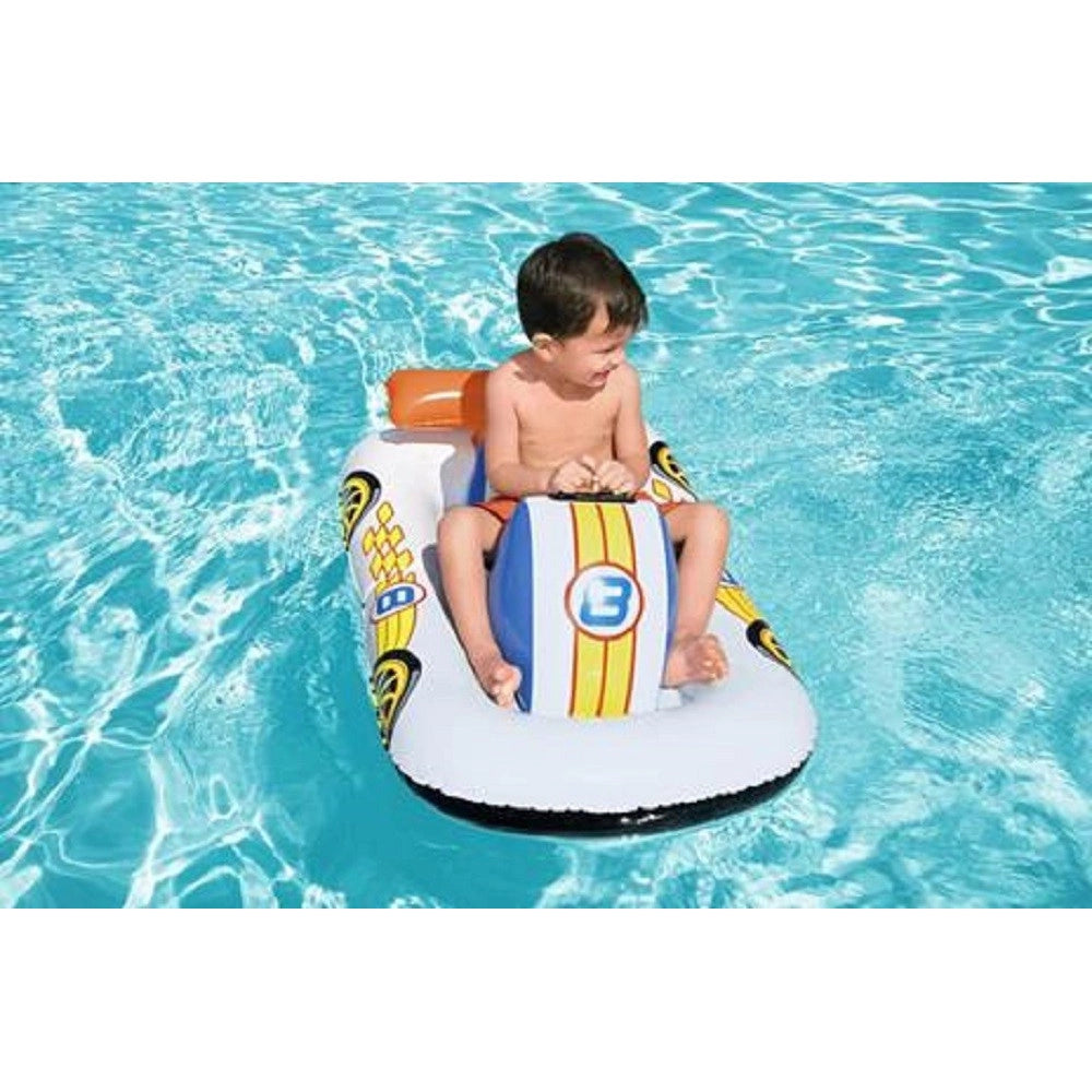 Trade Shop - Cavalcabile Auto Sportiva 110x75cm Galleggiante Piscina Spiaggia Gonfiabile 41480 -