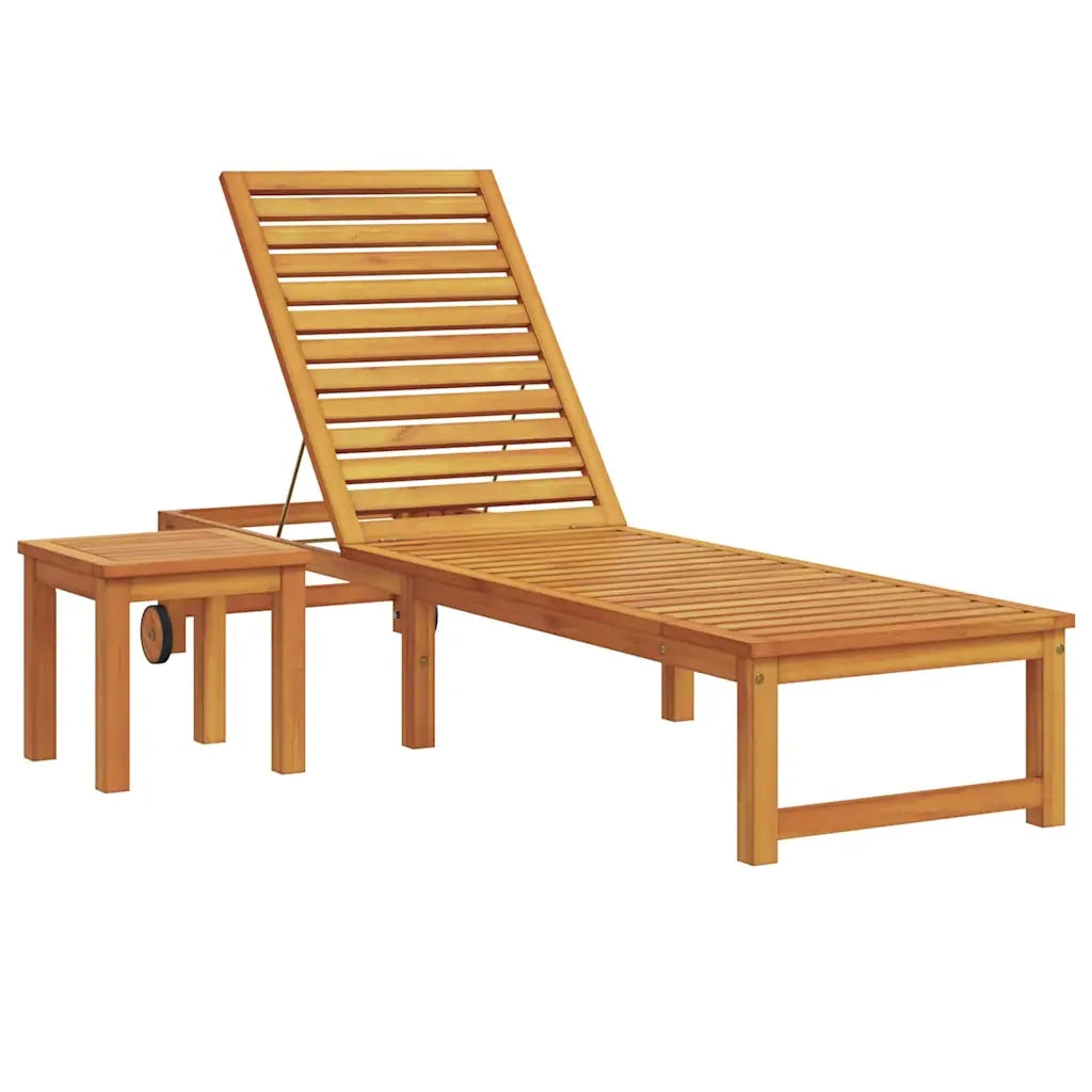 Lettino da Lettino sole | Sdraio da giardino | Lettino da sole Marrone 202 x 53 x 89 cm