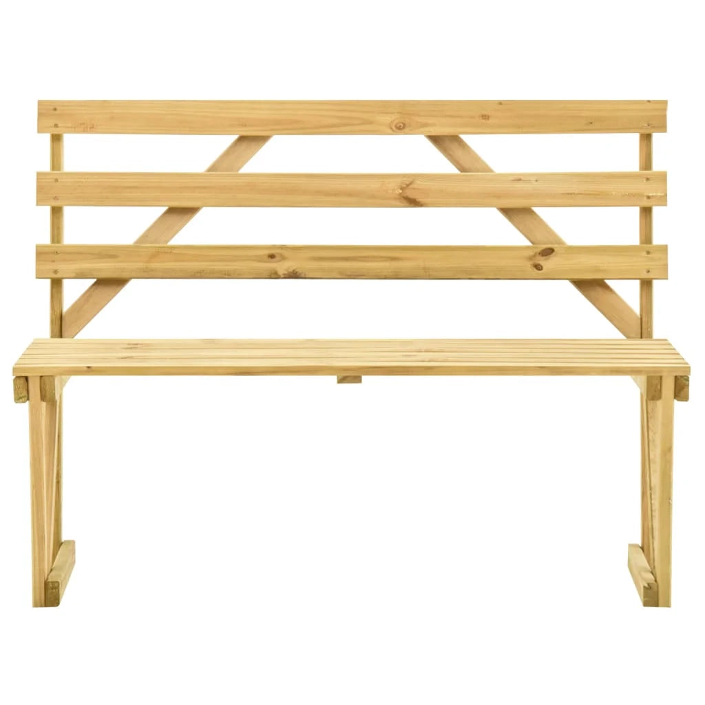 Panca da giardino mobili da esterno terrazza 120 x 50 x 90 cm legno di pino impregnato 02_0011195